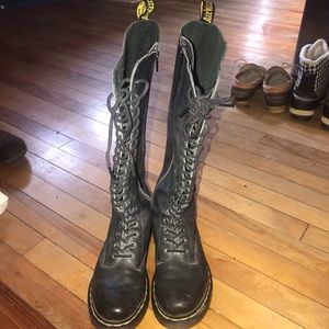 Dr. Martens Knee High Lace Up (With Side Zipper)